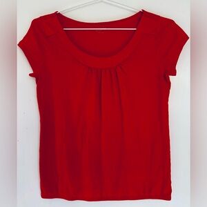 LOFT Vibrant Sunset Orange Top